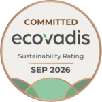 Odznak hodnocení udržitelnosti „Committed“ od společnosti EcoVadis od září 2026.